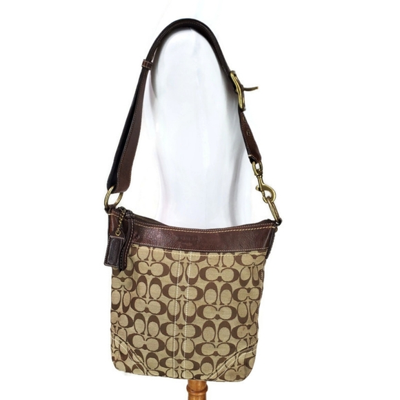 Vintage Coach Duffle Shoulder Crossbody Bag Y2K - Picture 2 of 16